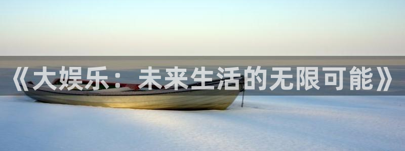 《大娱乐：未来生活的无限可能》
